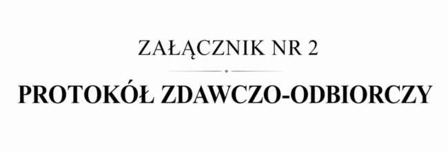 protokół zdawczo odbiorczy
